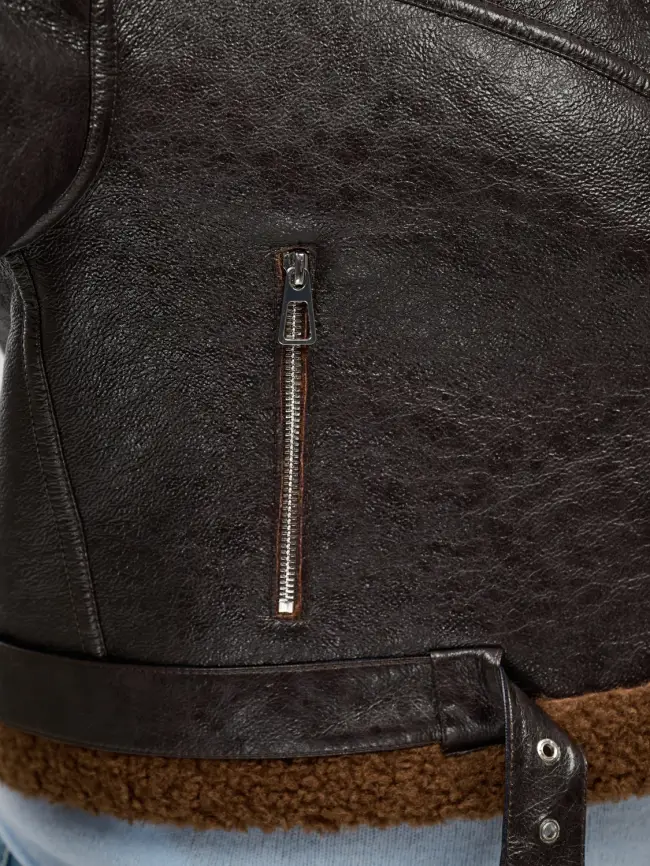 Дубленка авиатор 18907 Размер 50-54 фото 25