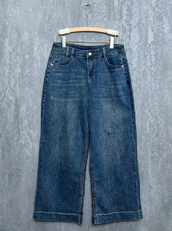 Джинсы палаццо 7/8, арт. 2509 Размеры 50-56 фото 6