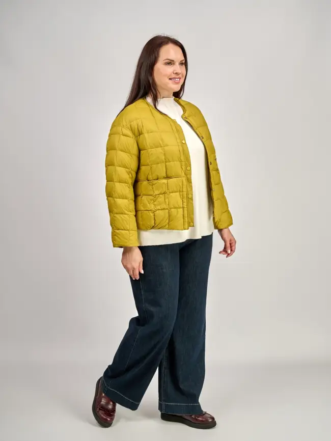 Куртка пух легкая 8176 Размер 44-52 фото 12