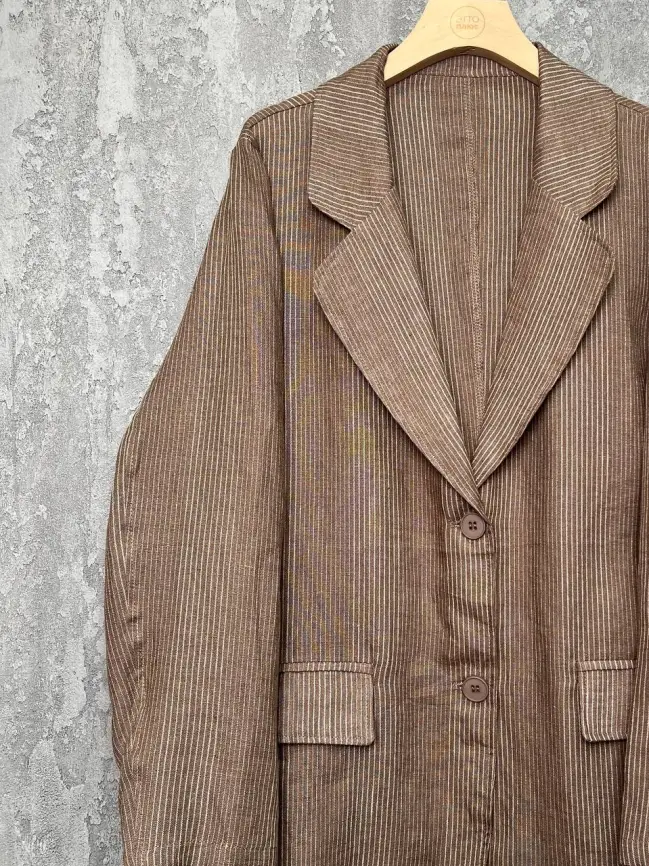 Пиджак лен 25099 Размер 46-52 фото 2