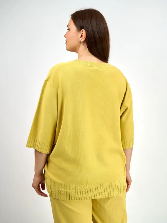 Джемпер облегченный ЭттоПлюс 25414-1 Размер 54-60 фото 24