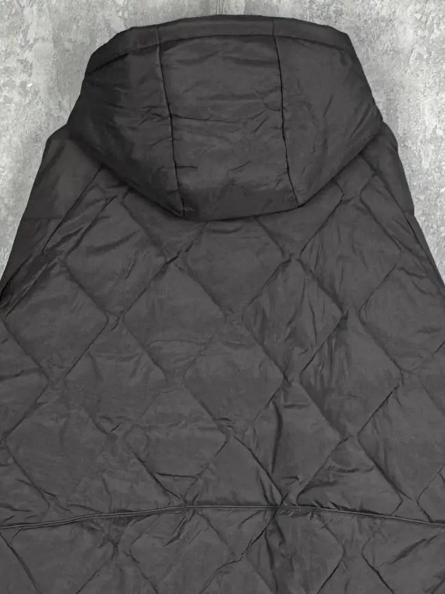 Стеганая куртка с капюшоном 8815 Размер 48-54 фото 29