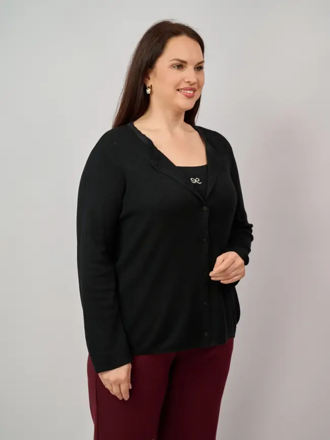 Джемпер двойка 23205 Размер 50-58 фото 21