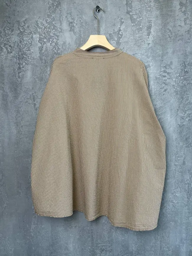 Рубашка фонарик Италия 3160 полоска Размер 52-58 фото 16