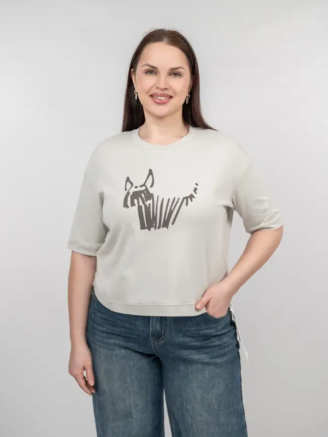 Футболка с принтом 95141 Размер 50-54 фото 1