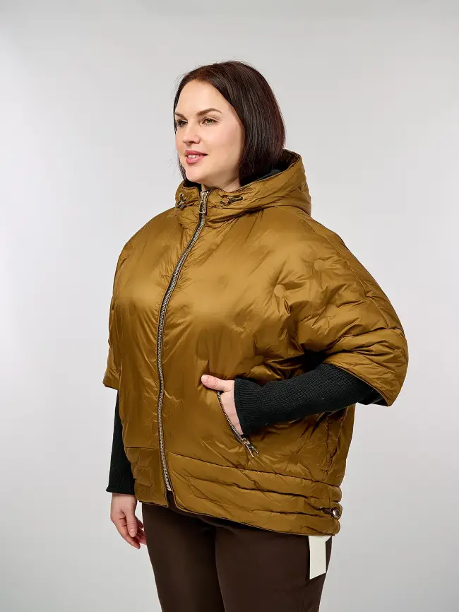 Куртка с трикотажным рукавом 6560 Размер 48-54 фото 27