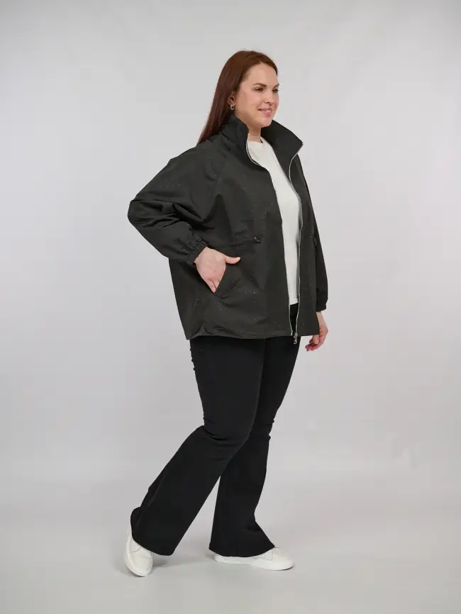 Ветровка со стразами 1635 Размер 50-54 фото 5