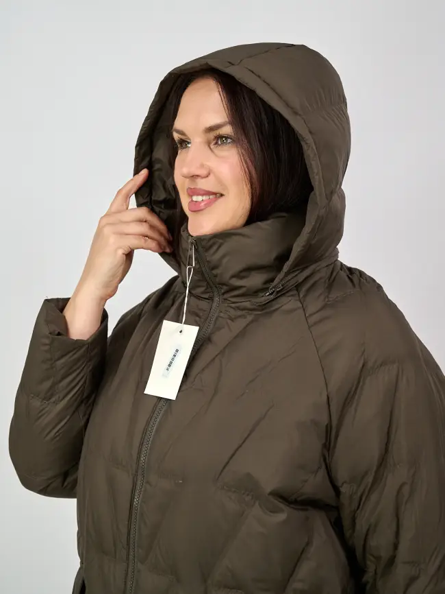 Пальто стеганое облегченное 8809 фото 15