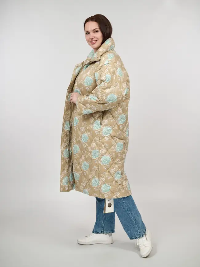 Пуховое пальто 51030 Размер 50-56 фото 8