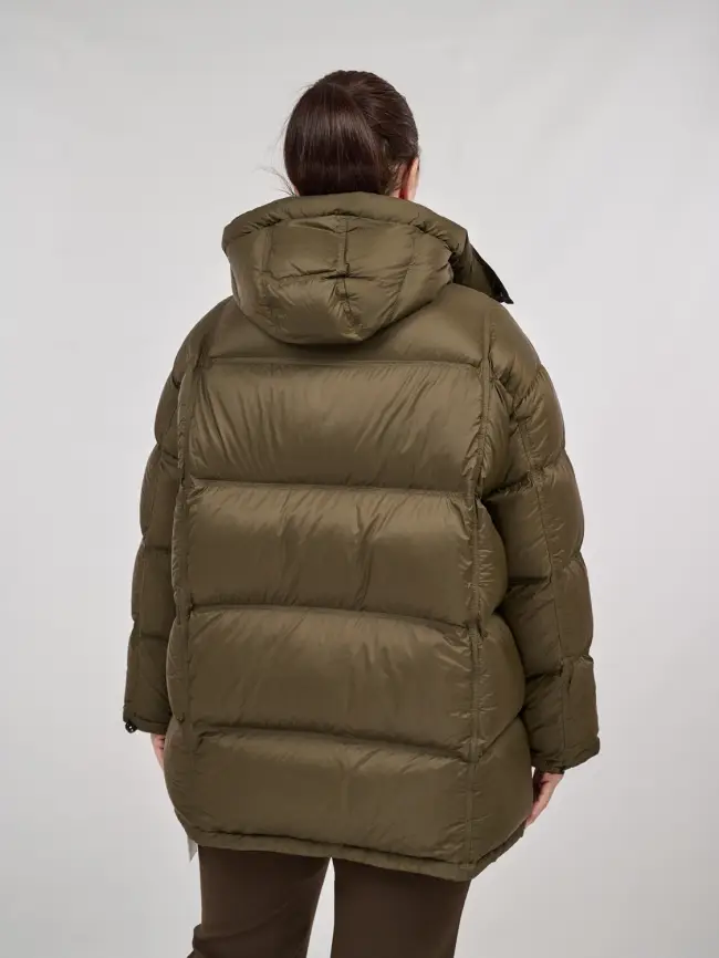 Пуховик зимний 9906 удлиненный Размер 50-60 фото 19