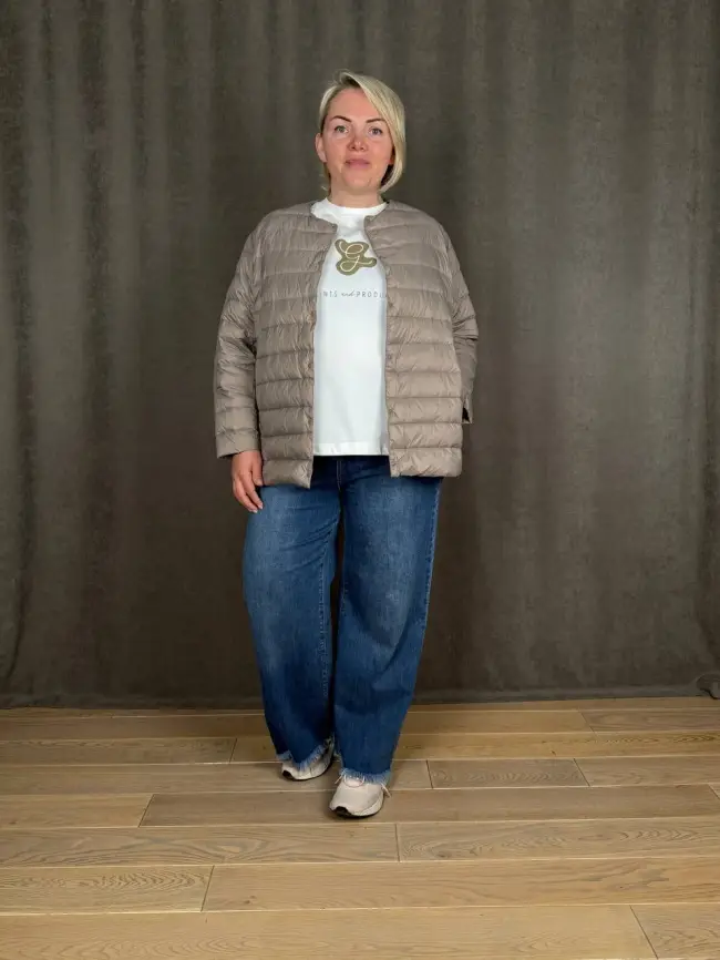 Легкая пуховая куртка 8802 Размер 46-56 фото 142