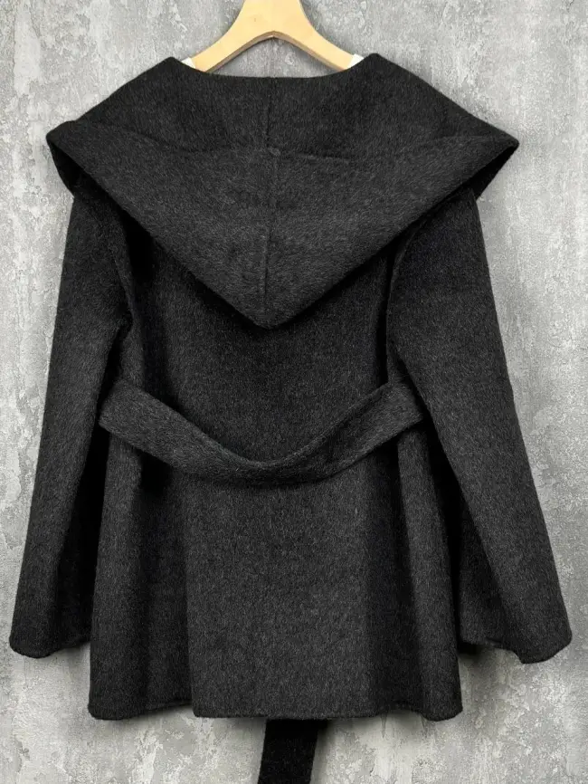 Пальто короткое с капюшоном 206 фото 4