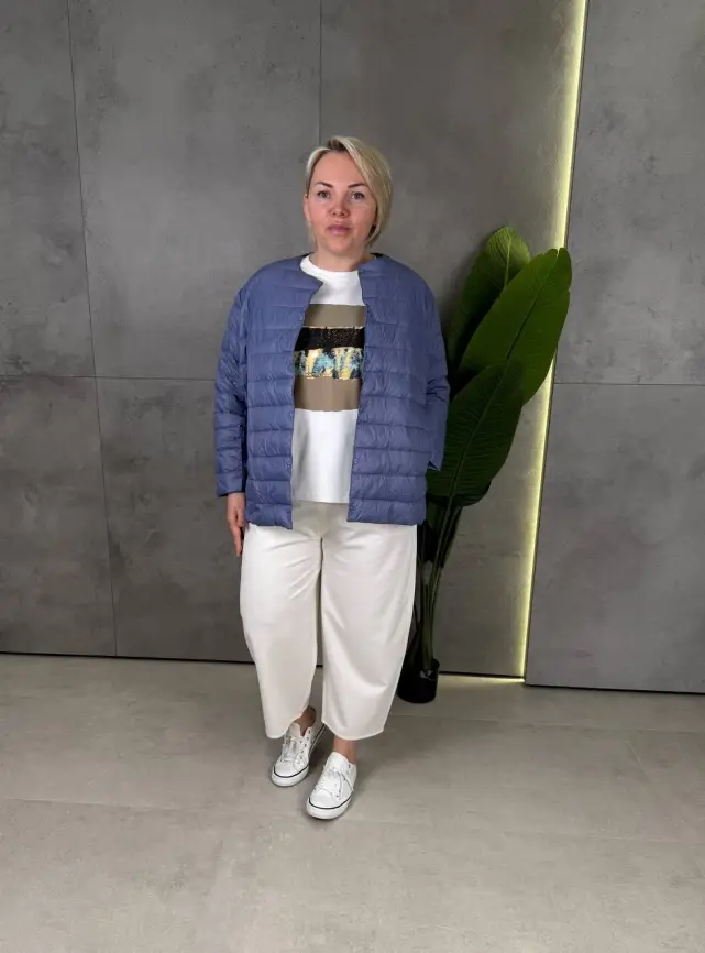 Легкая пуховая куртка 8802 Размер 46-56 фото 147