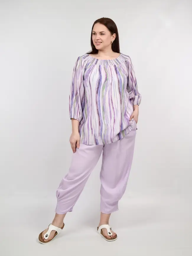 Блуза ЭттоПлюс 34187 Размер 52-58 фото 11