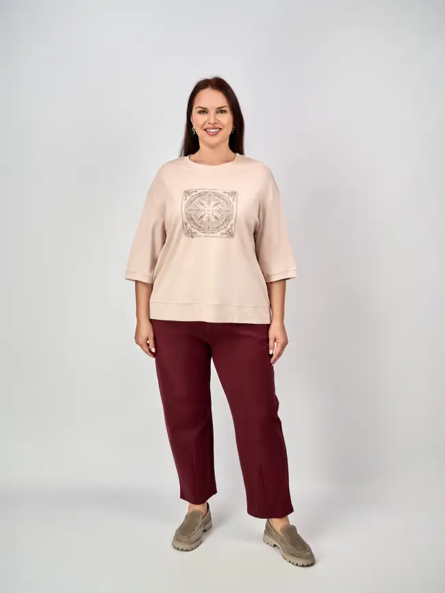 Лонгслив с принтом 95048 Размер 54-58 фото 5