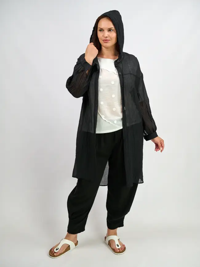 Пыльник рубашка удлиненный 9087 Размер 50-58 фото 16