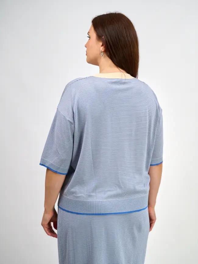 Джемпер облегченный ЭттоПлюс 25415 размер 48-54 фото 34