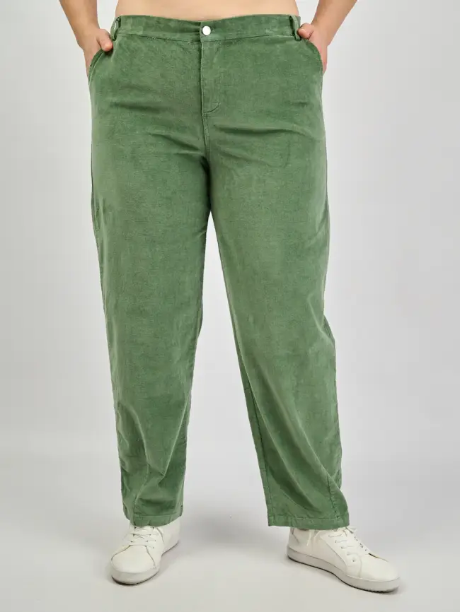 Брюки вельвет ЭттоПлюс 25271 Размеры 54-60 фото 28