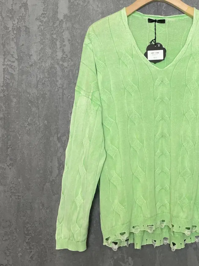 Джемпер Италия косы 3388 Размер 50-58 фото 6
