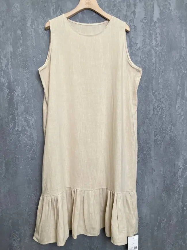 Сарафан волан лен 23300 Размер 54-58 фото 16