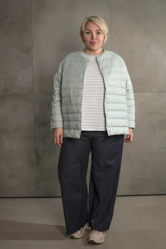 Легкая пуховая куртка 8802 Размер 46-56 фото 165