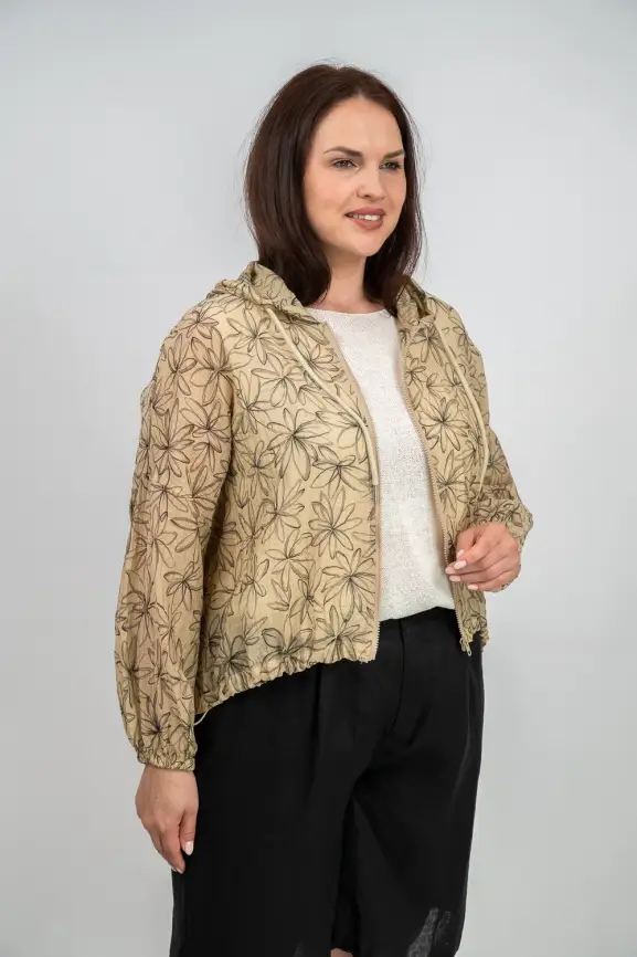 Ветровка-пыльник на молнии 9182 Размер 50-58 фото 37