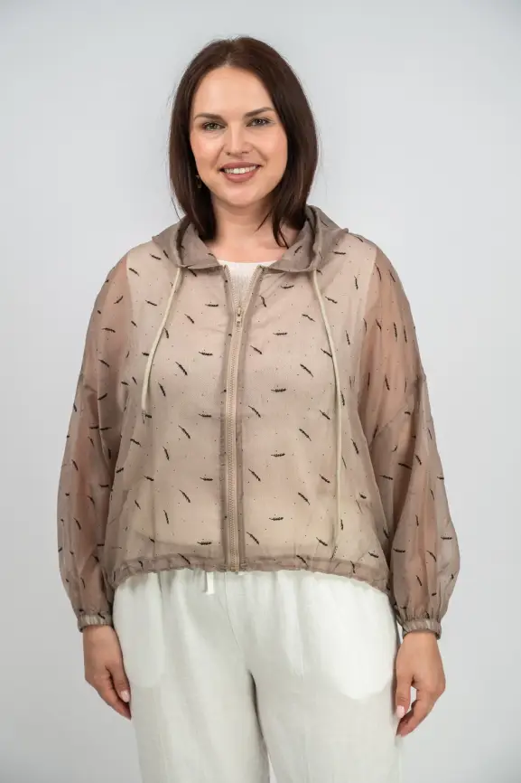 Ветровка-пыльник с принтом 6717 фото 16