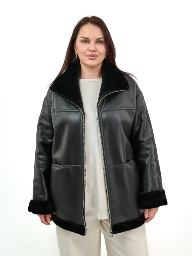 Дубленка 122802 Размер 50-54 фото 1