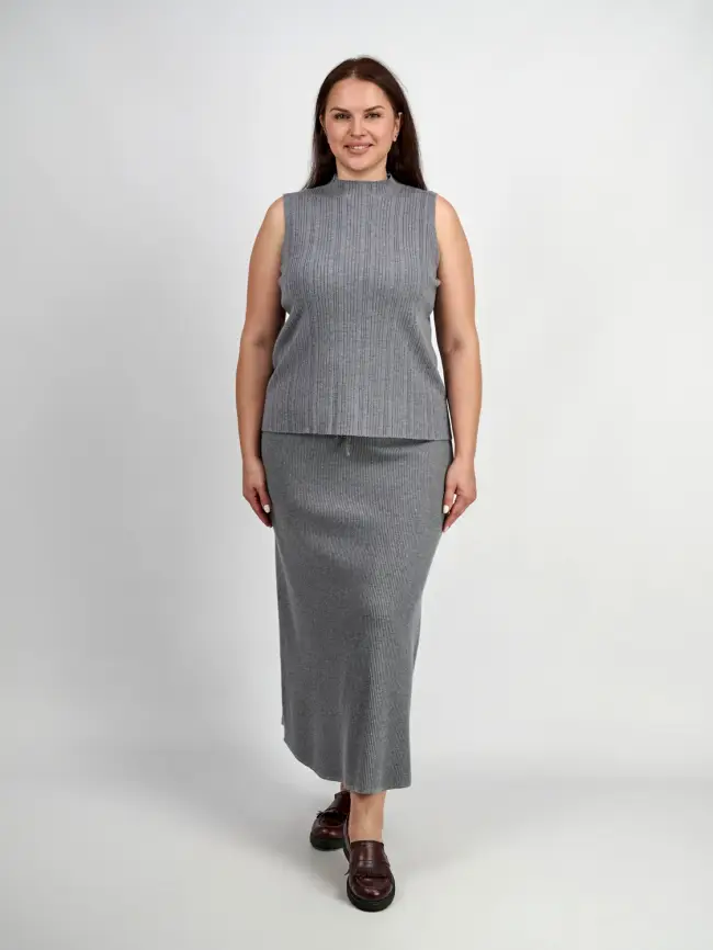 Юбка лапша ЭттоПлюс 493 Размер 50-56 фото 26