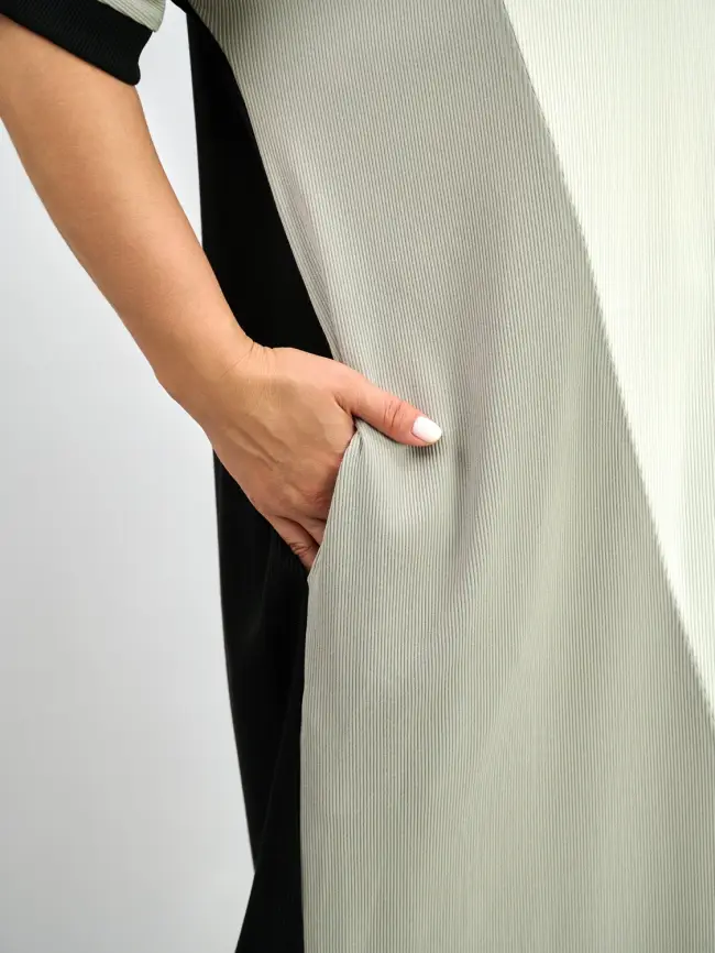 Платье три цвета ЭттоПлюс 34185 размер 54- 56 фото 6