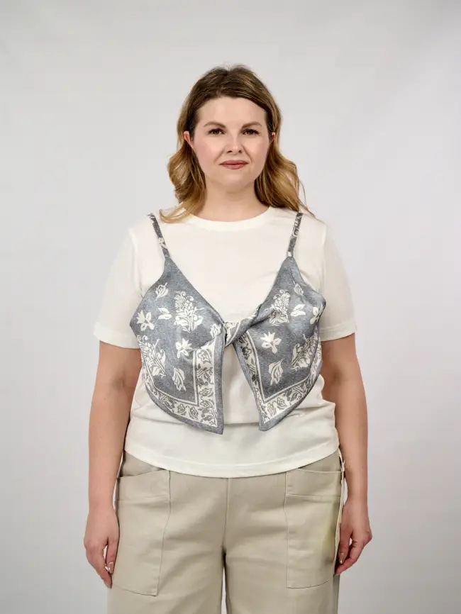 Футболка с топом 95259 Размер 46-50 фото 1