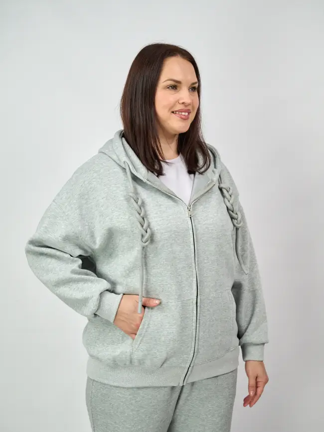 Худи зип оверсайз 505 Размер 50-58 фото 129