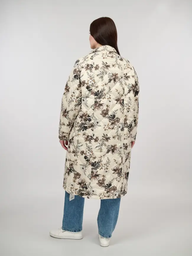 Пуховое пальто 51010 Размер 48-56 фото 2