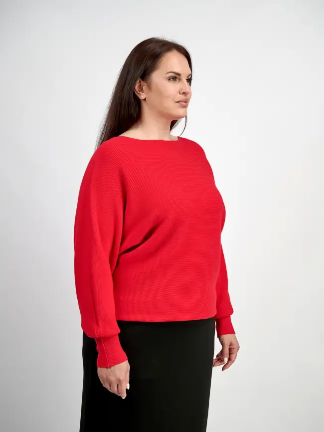 Джемпер в рубчик ЭТТО ПЛЮС 717 Размер 48-58 фото 16