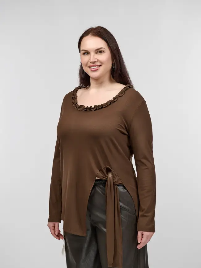 Блузка трикотажная 0217 Размеры 50-58 фото 9