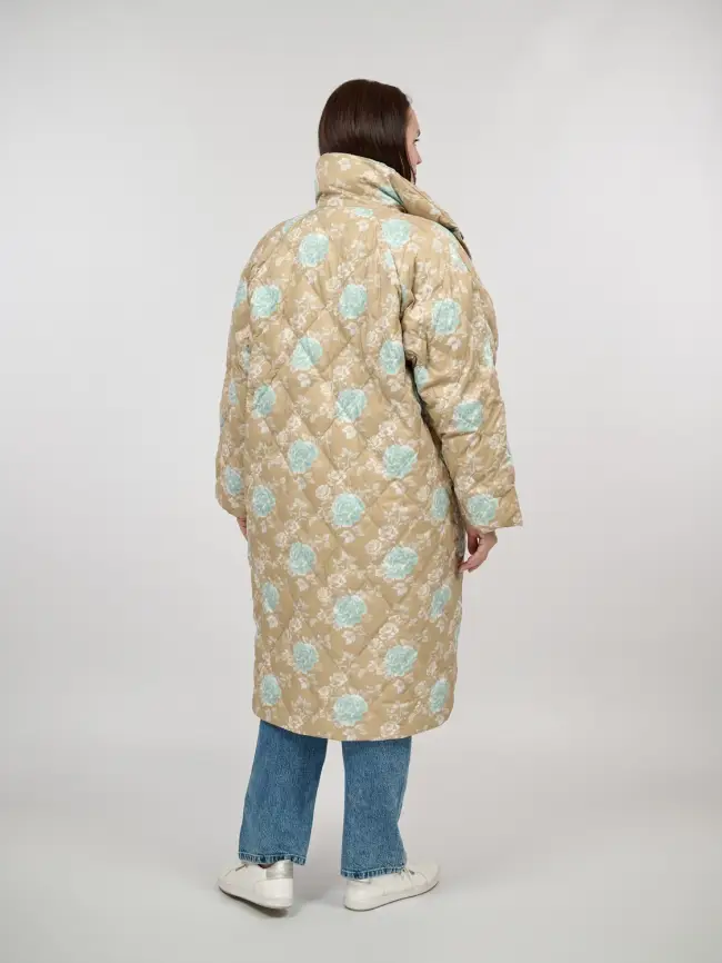 Пуховое пальто 51030 Размер 50-56 фото 11