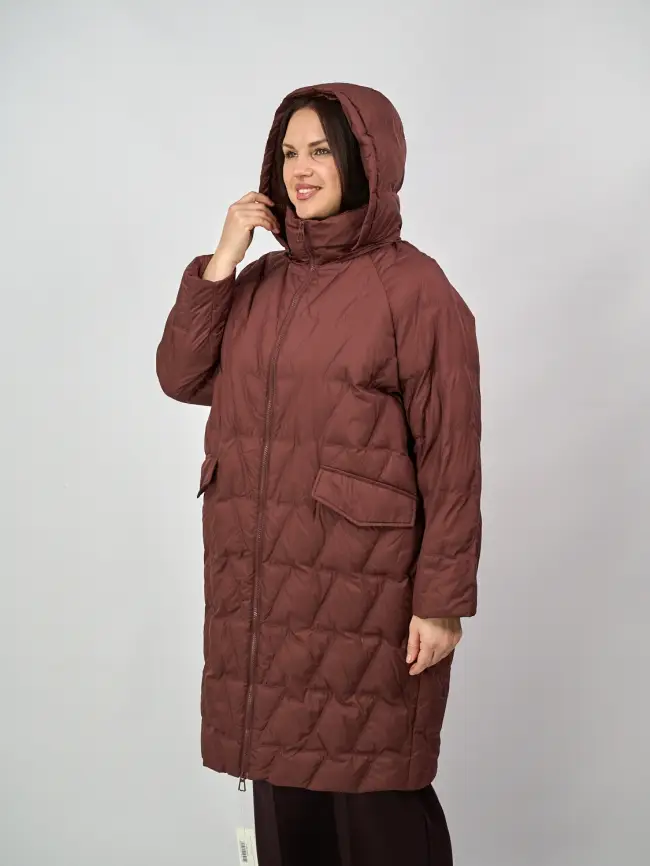 Пальто стеганое облегченное 8809 фото 36