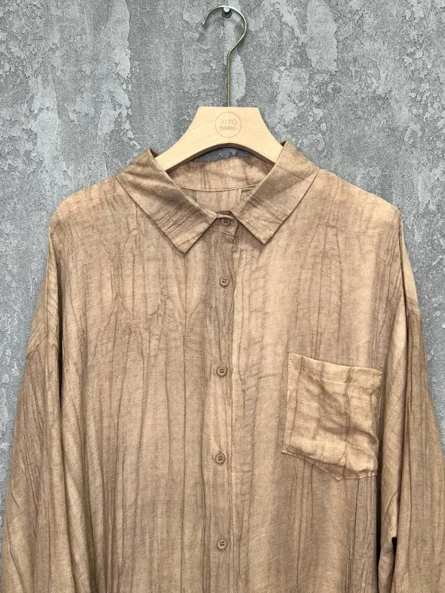 Рубашка-кардиган 2508 Размер 50-58 фото 3