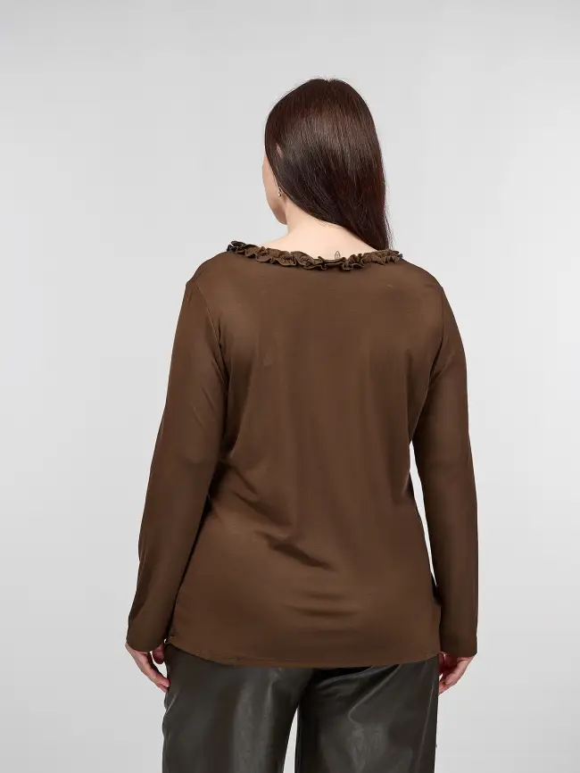 Блузка трикотажная 0217 Размеры 50-58 фото 5