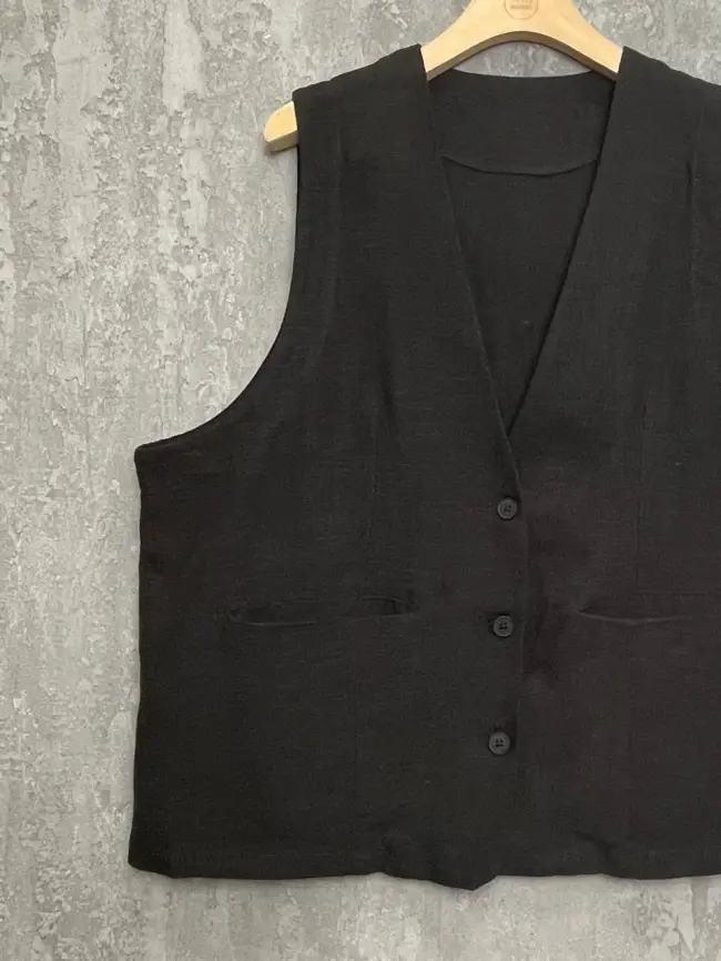 Удлиненный жилет 25018 Размер 50-58 фото 3