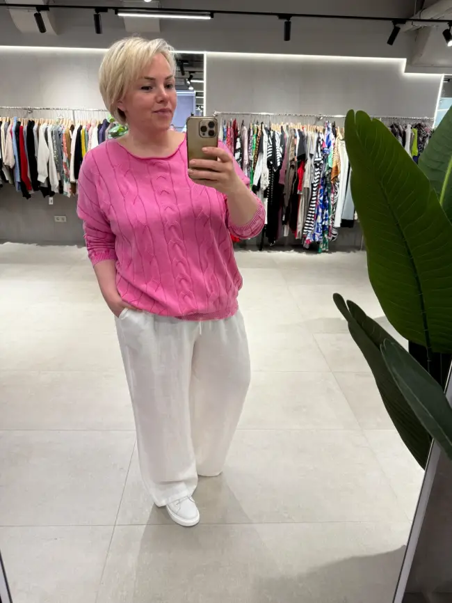 Джемпер Италия с круглым горлом 3388 Размер 50-58 фото 21