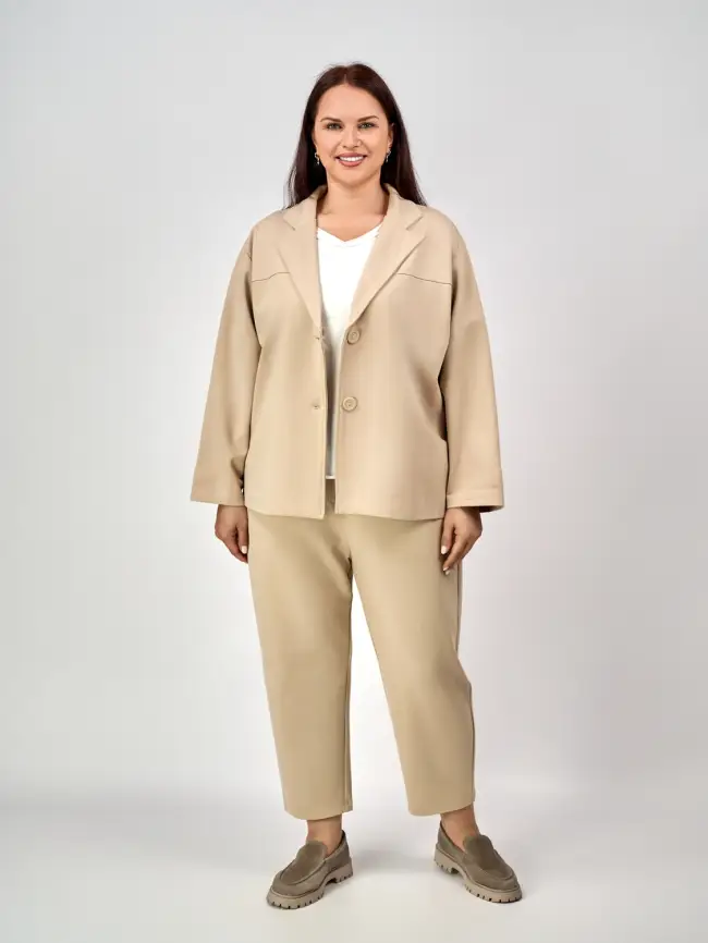 Костюм двойка ЭттоПлюс 8693 Размеры 50-58 фото 51