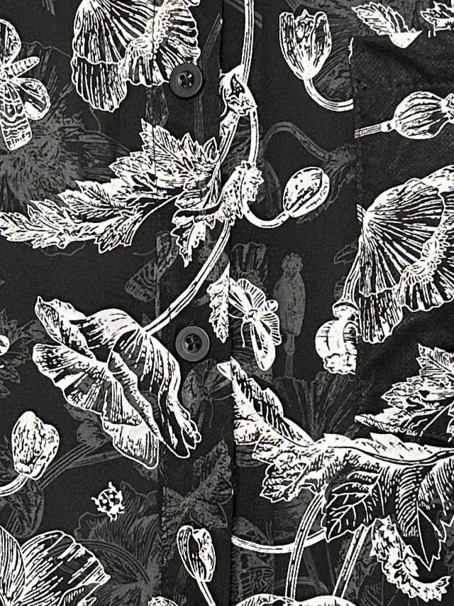 Блуза в цветочек 135-5 Размер 50-58 фото 17