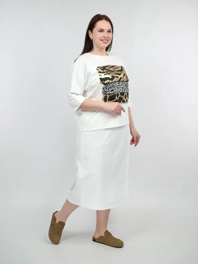 Юбка брюки 1131 размеры 48- 58 фото 10