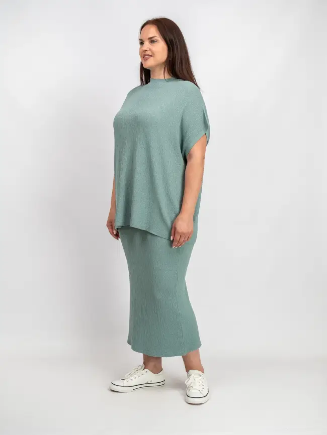 Юбка облегченная трикотажная ЭттоПлюс 2136 Размер 50-58 фото 42