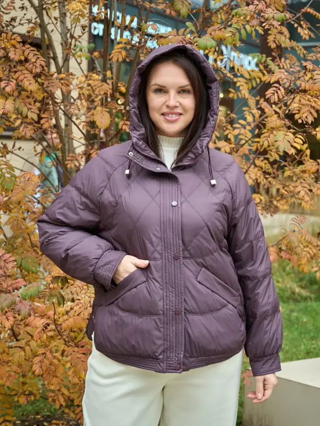 Пуховая куртка ЭттоПлюс 2553 Размер 48-54 фото 2