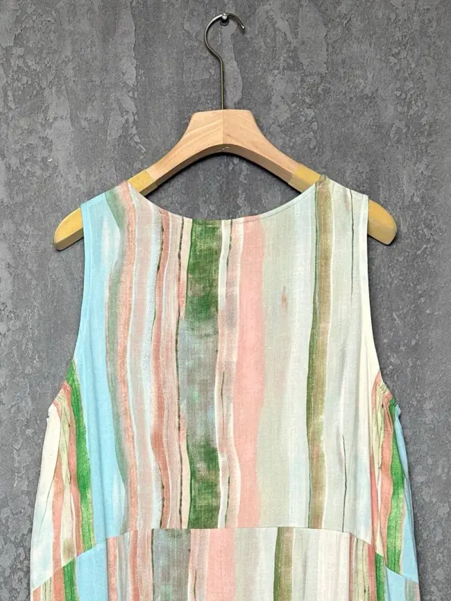 Сарафан в полоску ЭттоПлюс 0026-1 размеры 50- 62 фото 26