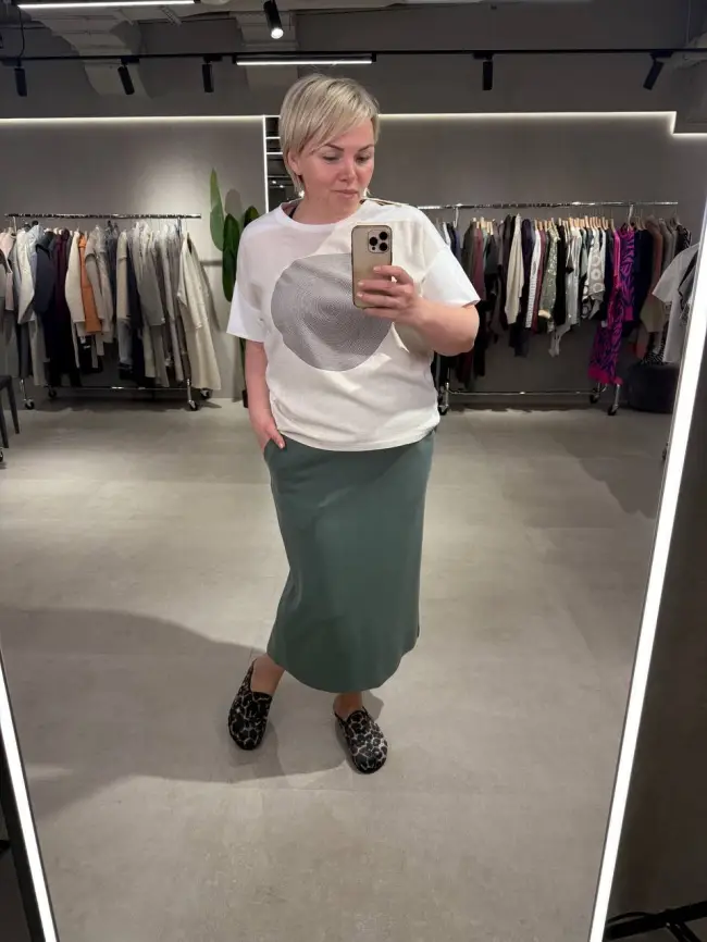 Юбка карандаш с карманами 0013 ЭттоПлюс Размер 52-58 фото 6