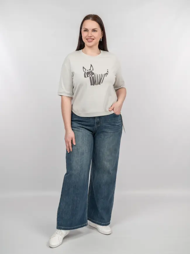 Футболка с принтом 95141 Размер 50-54 фото 52