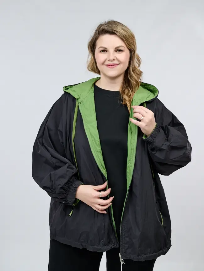 Двухсторонняя ветровка 17167 Размер 50-58 фото 39
